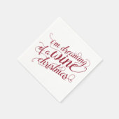 Dreaming van een Wijnkerst | Rode en witte partij Servet (Hoek)