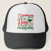 Dreaming van een Wijnkerst Trucker Pet (Voorkant)