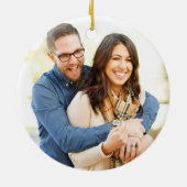 Dreaming van een Wine-kerstfoto Keramisch Ornament (Achterkant)