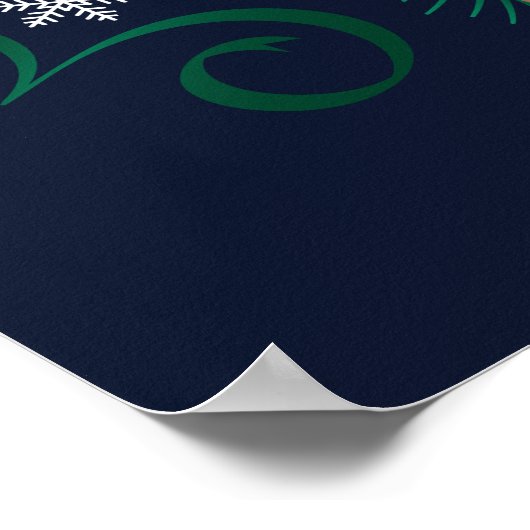 Dreaming van een wit kerstPoster 24x36 Poster (Hoek)