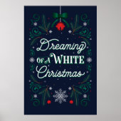 Dreaming van een wit kerstPoster 24x36 Poster (Voorkant)