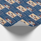 Dreaming van een witte kerst cadeaupapier (Hoek)