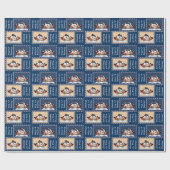 Dreaming van een witte kerst cadeaupapier (Vlak)