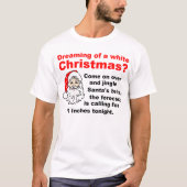 Dreaming van een witte kerst t-shirt (Voorkant)