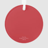 Dreaming van een witte kerstversiering ornament (achterkant)