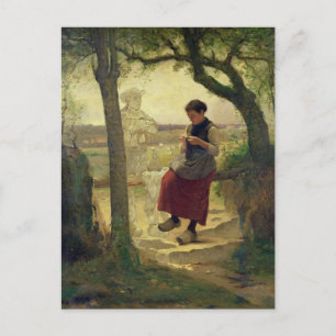 Dreaming van haar liefde, 1901 briefkaart