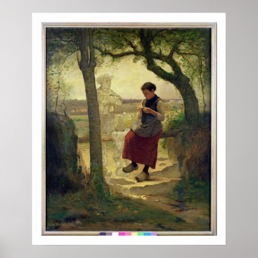 Dreaming van haar liefde, 1901 poster (Voorkant)