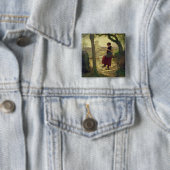 Dreaming van haar liefde, 1901 vierkante button 5,1 cm (In situ)