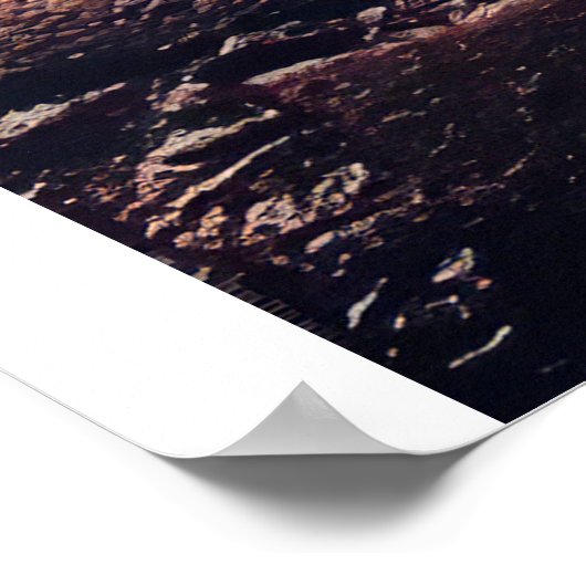 Dreaming van kattenleeuw, grappige kat-cadeau poster (Hoek)