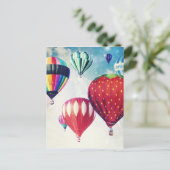 Dreaming van luchtballonnen briefkaart (Staand voorkant)