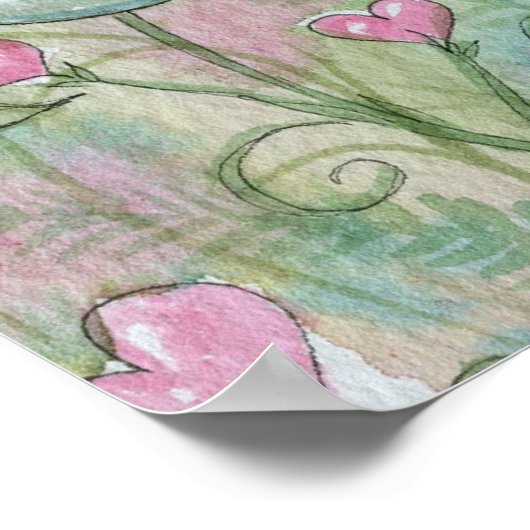 Dreaming van mijn Valentijn Fairy Poster (Hoek)