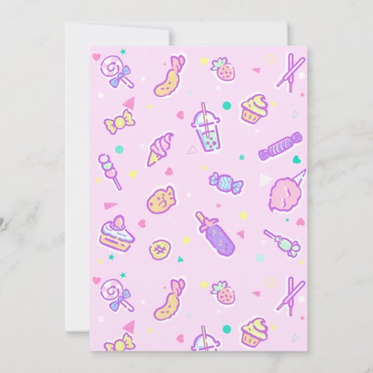 Dreaming van Summer Snacks Kaart (Achterkant)