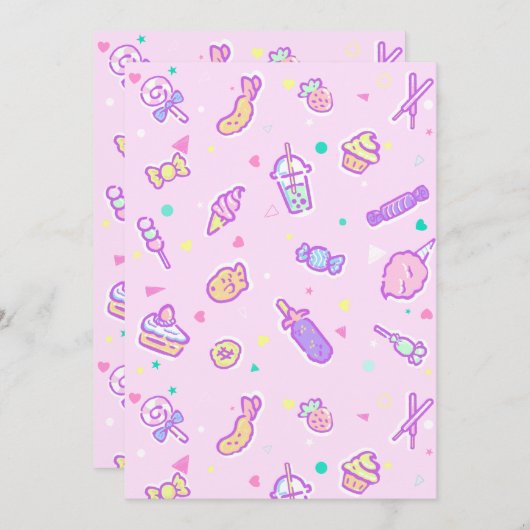 Dreaming van Summer Snacks Kaart (Voorkant / Achterkant)