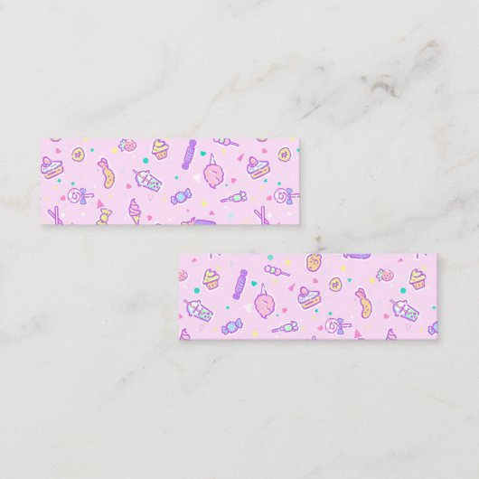 Dreaming van Summer Snacks Mini Visitekaartje (Voorkant / Achterkant)