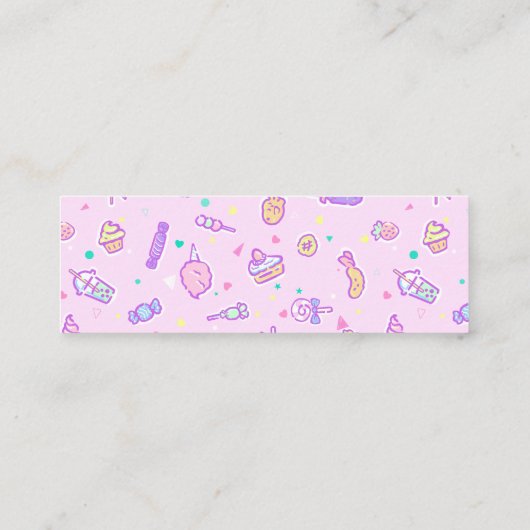 Dreaming van Summer Snacks Mini Visitekaartje (Achterkant)