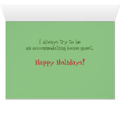 Dreaming van White Kerstmis Funny Wine Cat (Binenzijde Horizontaal (Onderkant))