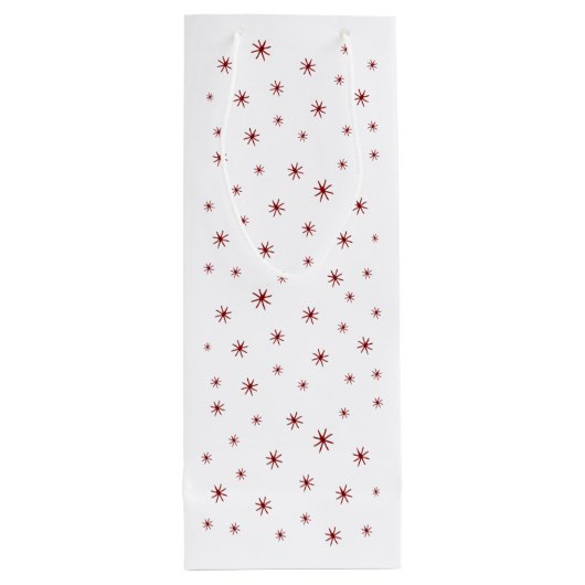 Dreaming van White Kerstmis Funny Wine Cat Wijn Cadeautas (Achterkant)