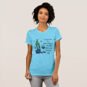 Dreaming van witte kerst, grappige wijnkunst-cadea t-shirt (Voorkant volledig)