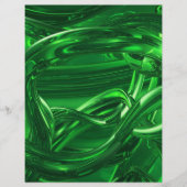 DREAMLAND GREEN ABSTRACTE WALLPAPER ACHTERGROND RA FLYER (Voorkant)