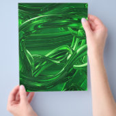 DREAMLAND GREEN ABSTRACTE WALLPAPER ACHTERGROND RA FLYER (Hand)