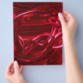 DREAMLAND RED ABSTRACT WALLPAPER ACHTERGRONDEN RAN FLYER (Hand)