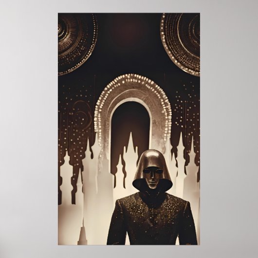 Dreamland's Courier - Ken Gage Surrealistische Kun Poster (Voorkant)