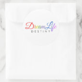 DreamLife Destiny-Sticker Ronde Sticker (Tas)