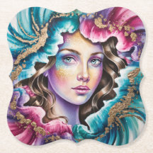 Dreamlike Art Portrait Onderzetter Set