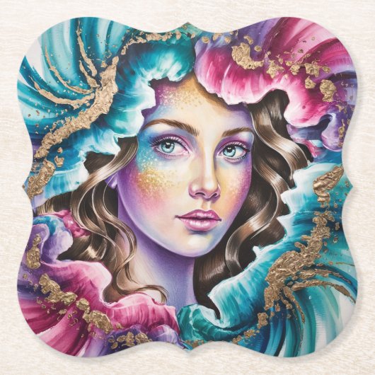 Dreamlike Art Portrait Onderzetter Set (Voorkant)