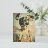 Dreamlike Children Portrait | Butterfly Whisper Briefkaart (Staand voorkant)