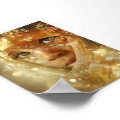 Dreamlike Children Portrait | Golden Veil Gaze Poster (Hoek)