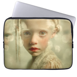 Dreamlike Children Portrait  Whispered Light Child Laptop Sleeve