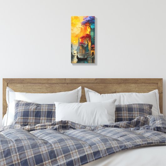 dreamlike cityscape artwork wall frame canvas afdruk (Insitu (Slaapkamer))