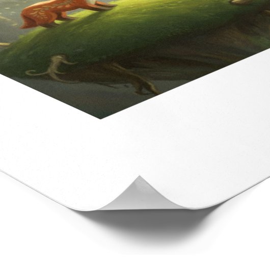 Dreamlike forest scene poster (Hoek)