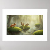 Dreamlike forest scene poster (Voorkant)