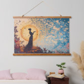 Dreamlike Serenity: Fantasy Silhouette Wall Tapest Hangend Wandkleed (Slaapkamer)