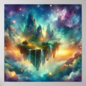 Dreamlike Sky Islands – Back to School Poster (Voorkant)