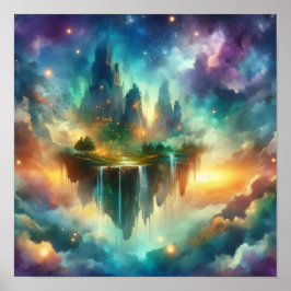 Dreamlike Sky Islands – Back to School Poster