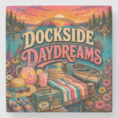 Dreams aan de Steiger Stenen Onderzetter (Voorkant)