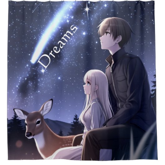 Dreams Anime Douchegordijn (Voorkant)