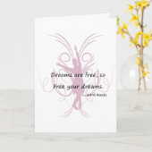 Dreams are Free 2 Kaart (Gele Bloem)