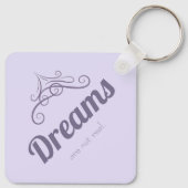 Dreams are not real sleutelhanger (Achterkant)