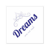 Dreams are not real  zelfinktende stempel (Design)