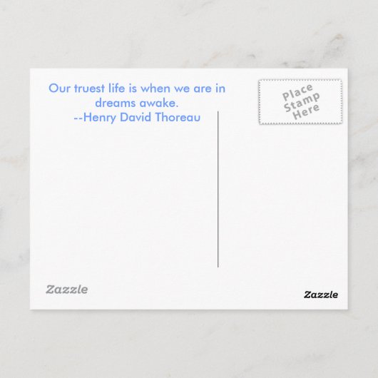 Dreams Awake Briefkaart (Achterkant)