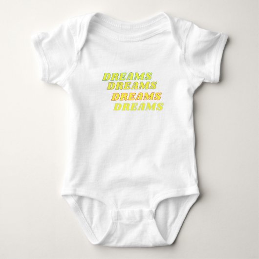 Dreams Baby White Bodysuit (Voorkant)