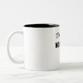 Dreams Big Work Hard Tweekleurige Koffiemok (Links)