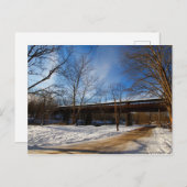 Dreams-brug in Winter, Brinkhaven, Ohio Briefkaart (Voorkant / Achterkant)