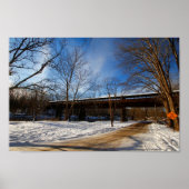 Dreams-brug in Winter, Brinkhaven, Ohio Poster (Voorkant)
