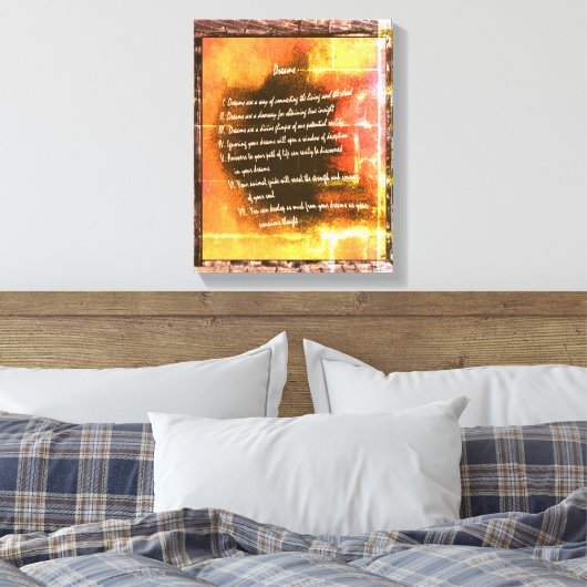 Dreams Canvas Afdruk (Insitu (Slaapkamer))