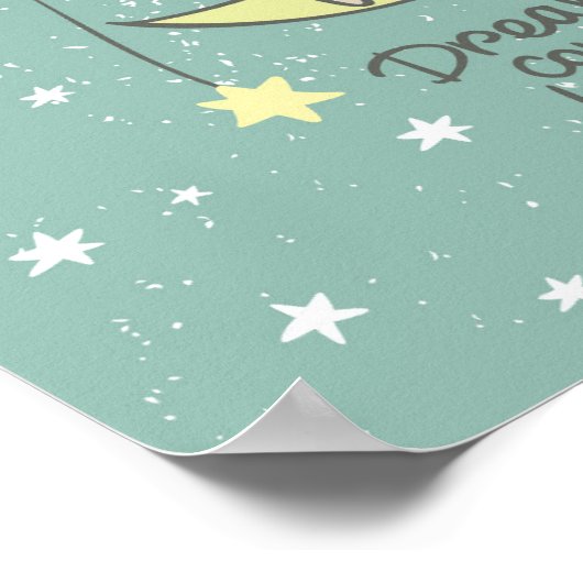 Dreams Come True | Bunny on the Moon Poster (Hoek)